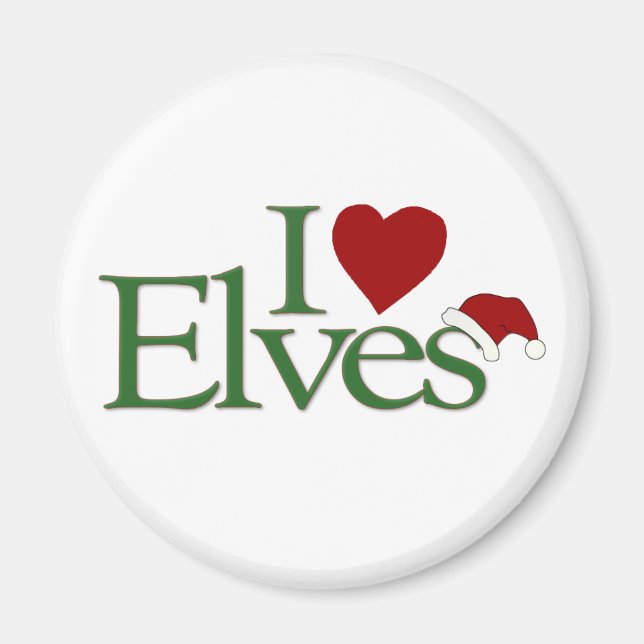 I Liebe Elves Magnet (Vorne)