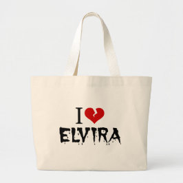 I Liebe Elvira Broken Heart Jumbo Stoffbeutel