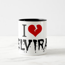 I Liebe Elvira Broken Heart Zweifarbige Tasse
