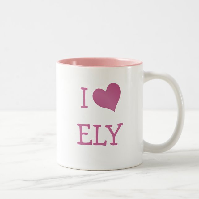 I Liebe Ely Zweifarbige Tasse (Rechts)