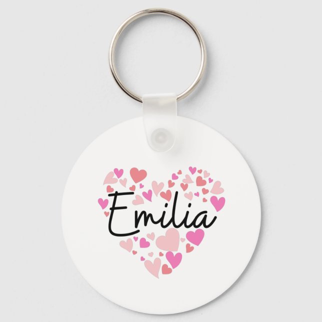 I Liebe Emilia Schlüsselanhänger (Vorderseite)