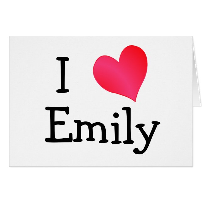 I Liebe Emily (Vorderseite (Horizontal))
