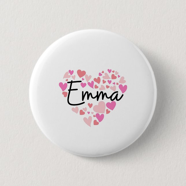 I Liebe Emma Button (Vorderseite)