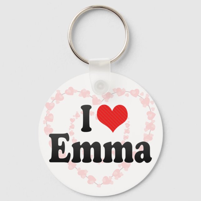 I Liebe Emma Schlüsselanhänger (Vorderseite)