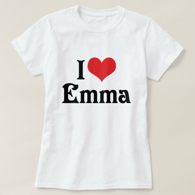 I Liebe Emma T-Shirt (Design vorne)