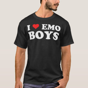 I Liebe Emo Boys Goth Grunge Alt 2000er Punk Scene T-Shirt
