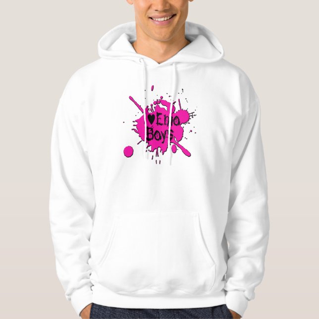"I Liebe Emo Boys" Hoodie (Vorderseite)