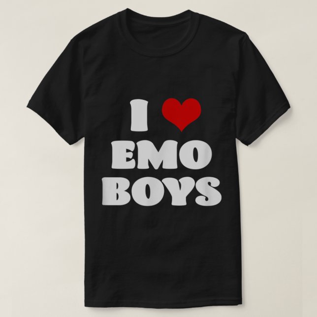 I Liebe Emo Boys Shirt I Hecht Emo Boys (Design vorne)