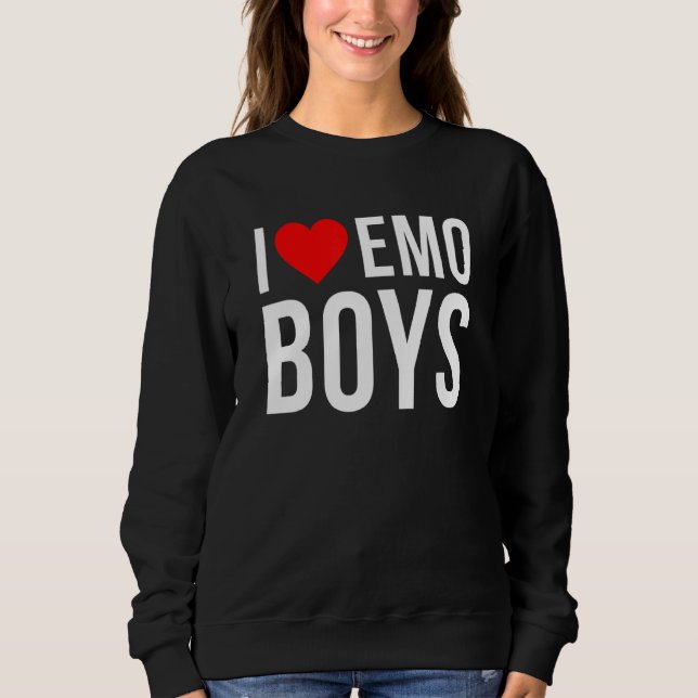 I Liebe Emo Boys Sweatshirt (Vorderseite)