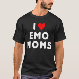 I Liebe Emo Mamas Funny Red Heart T-Shirt
