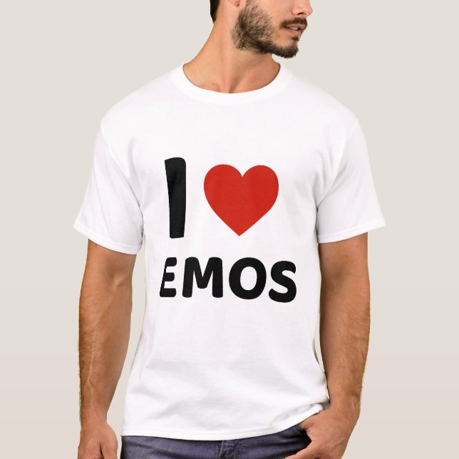 I LIEBE EMOS SHIRT (Vorderseite)