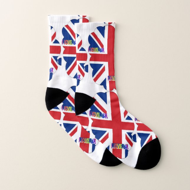 I Liebe England Art Print Socken (Paar)