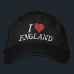 I Liebe England Bestickte Kappe<br><div class="desc">Herzstickerei. I Liebe England .. .. mit rotem Herzen auf eine Mütze geheftet .. Ideal,  um der Welt zu zeigen,  die Sie Liebe England .. Stickereidesign von Ricaso Graphics vom Ricaso Team von Designern.</div>