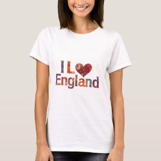 I Liebe England" Herzlicher T - Shirt - Zeigen Sie