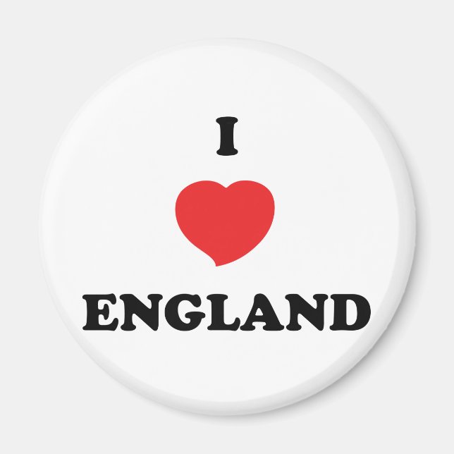 I LIEBE England Magnet (Vorne)