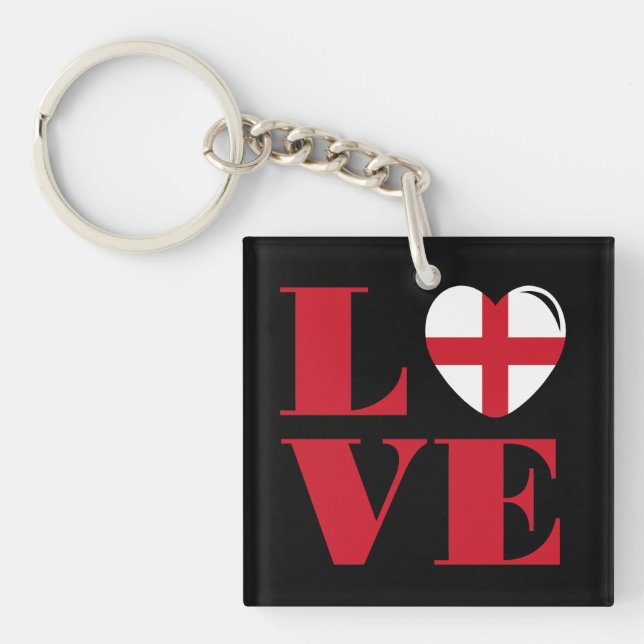 I Liebe England Schlüsselanhänger (Vorderseite)