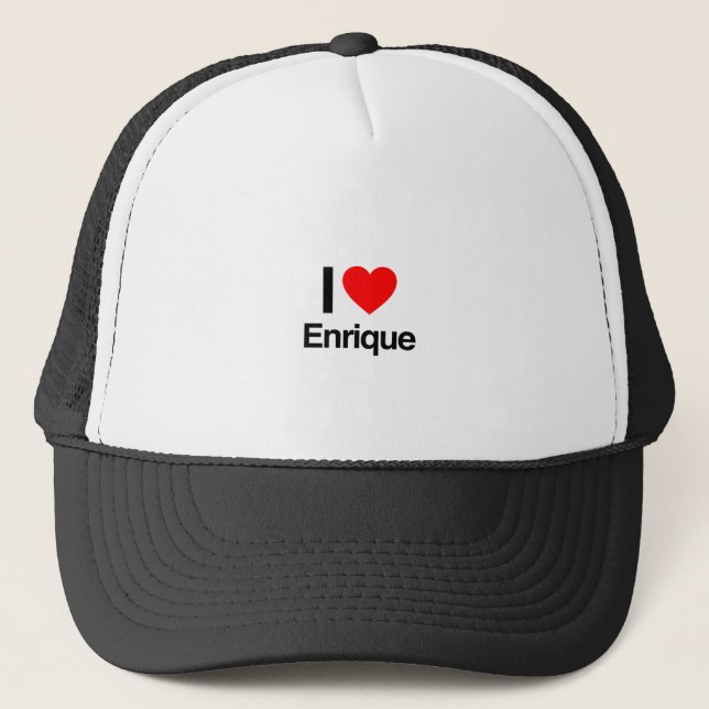 i Liebe enrique Truckerkappe (Vorderseite)