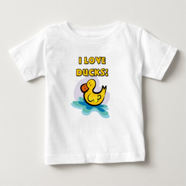 I Liebe-Enten Baby T-shirt (Vorderseite)
