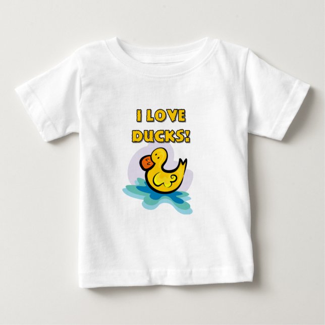 I Liebe-Enten Baby T-shirt (Vorderseite)