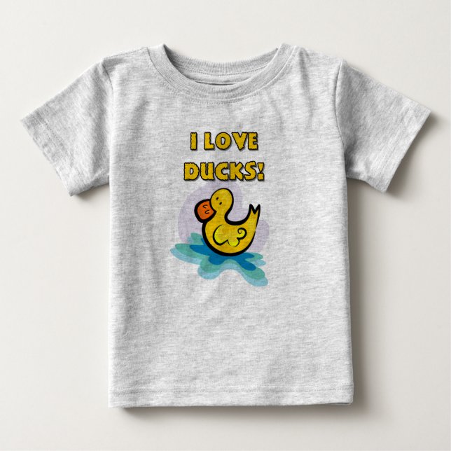 I Liebe-Enten Baby T-shirt (Vorderseite)
