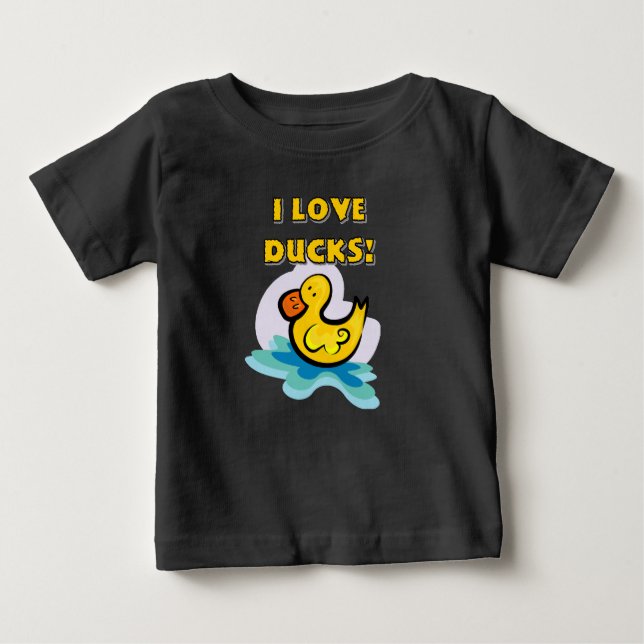 I Liebe-Enten Baby T-shirt (Vorderseite)