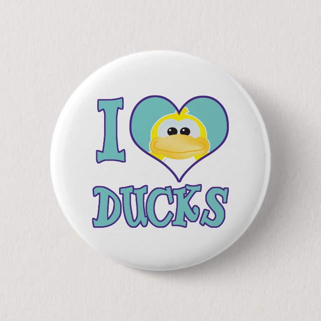 I Liebe Enten Button (Vorderseite)