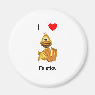 I Liebe Enten Magnet