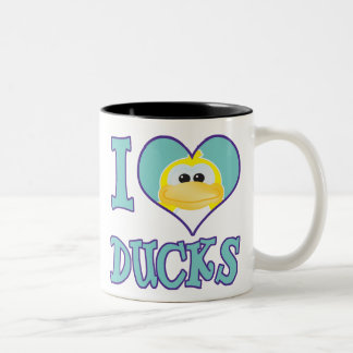 I Liebe Enten Zweifarbige Tasse