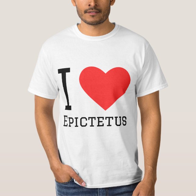 I Liebe Epictetus T-Shirt (Vorderseite)