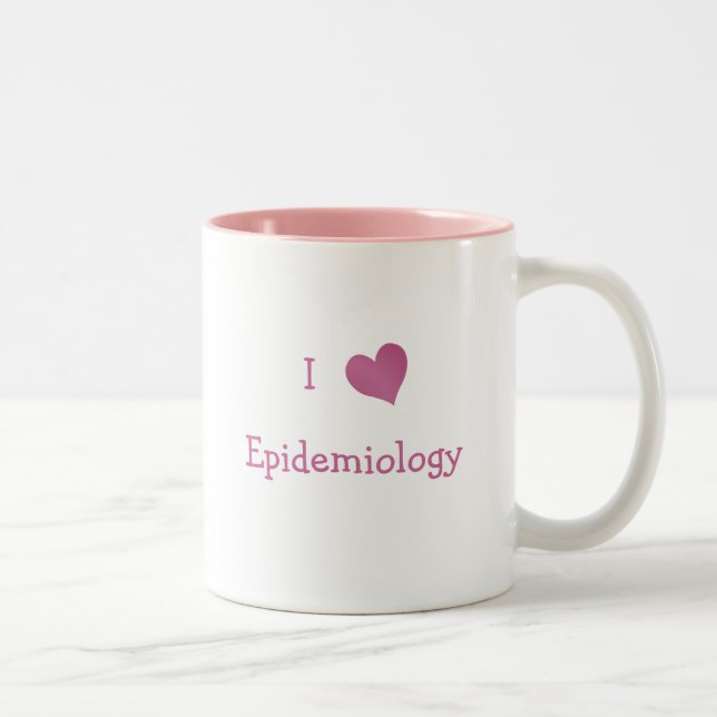 I Liebe Epidemiologie Zweifarbige Tasse (Rechts)