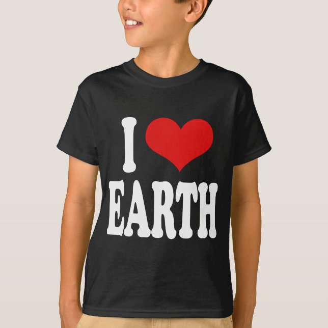 I Liebe-Erde T-Shirt (Vorderseite)
