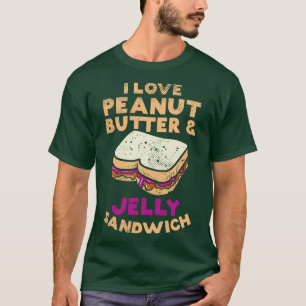 I Liebe Erdnussbutter und Jelly Sandwich T-Shirt