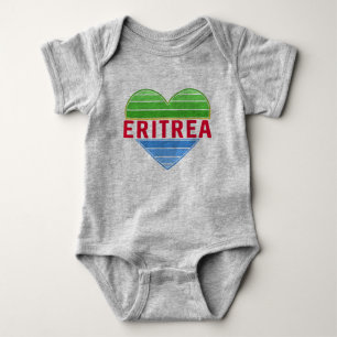I Liebe Eritrea, Eritreer Herz Baby Strampler