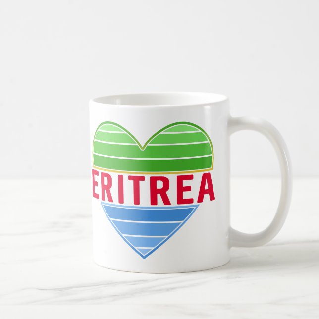 I Liebe Eritrea, Eritreer Herz Kaffeetasse (Rechts)