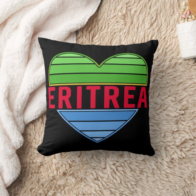 I Liebe Eritrea, Eritreer Herz Kissen (Decke)