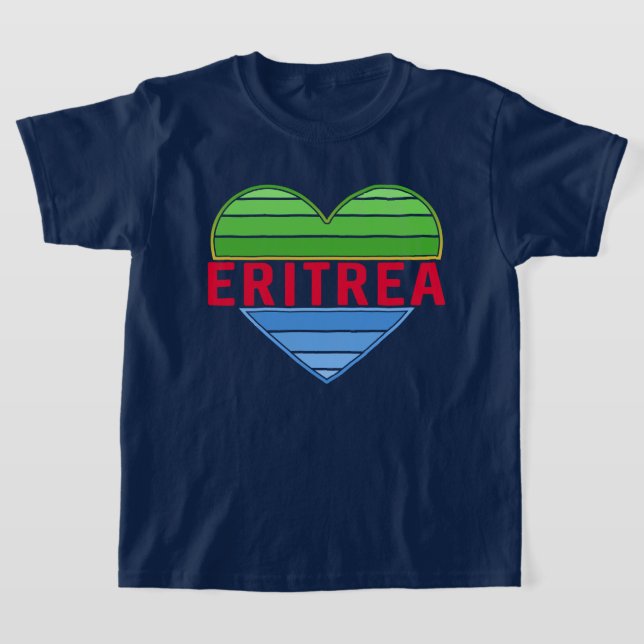 I Liebe Eritrea, Eritreer Herz T-Shirt (Ablage )