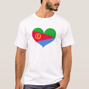 I Liebe Eritrea Flagge T-Shirt