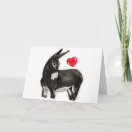 I Liebe-Esel-Demure Esel Karte