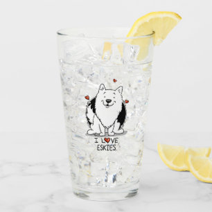I Liebe Eskies (I Liebe American Eskimo Hunde) - N Glas