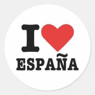 I Liebe España - Spanien Runder Aufkleber