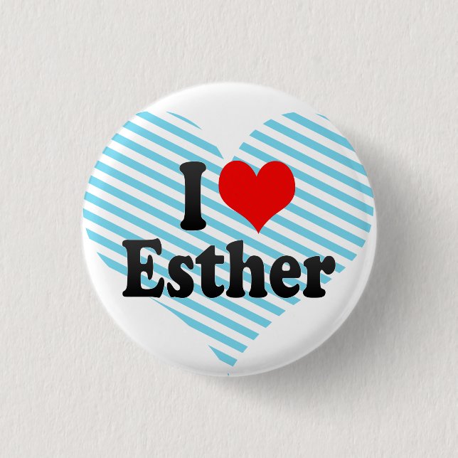 I Liebe Esther Button (Vorderseite)