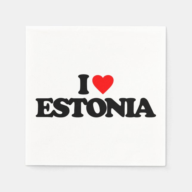 I LIEBE ESTLAND SERVIETTE (Vorderseite)