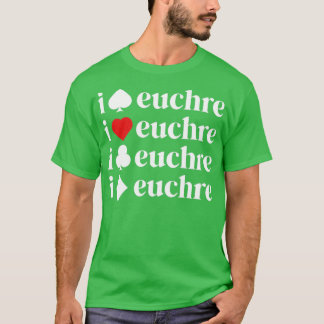 I Liebe Euchre Shirt Women Card Game Player Mother