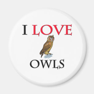 I Liebe-Eulen Magnet