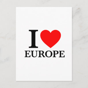 I Liebe Europa Postkarte