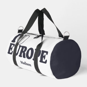 I LIEBE EUROPE INDIVIDUELLE NAME DUFFLE BAG