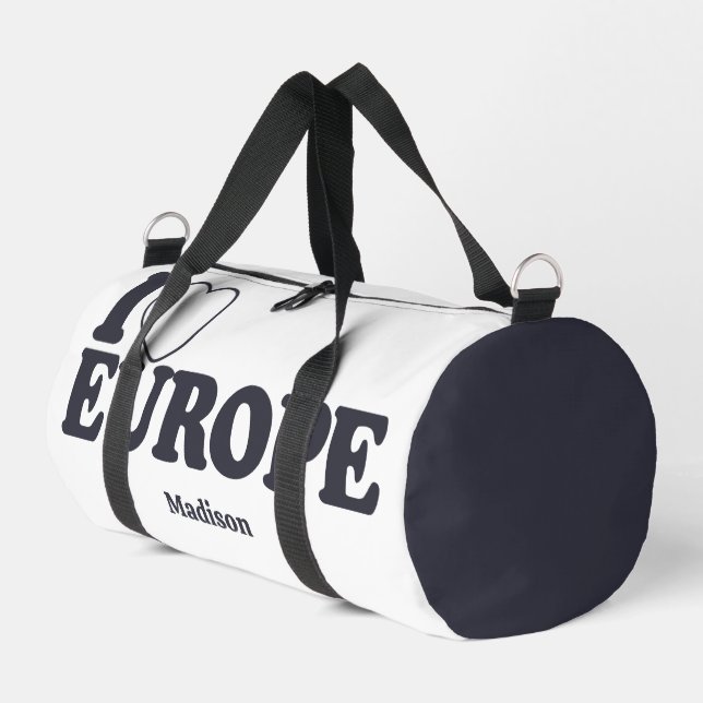 I LIEBE EUROPE INDIVIDUELLE NAME DUFFLE BAG (Linke Seite)