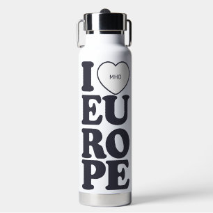 I LIEBE EUROPE-Kundenmonogramm Trinkflasche