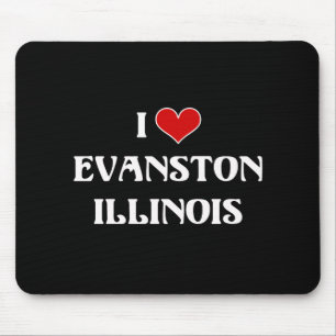 I Liebe Evanston, Illinois Mousepad