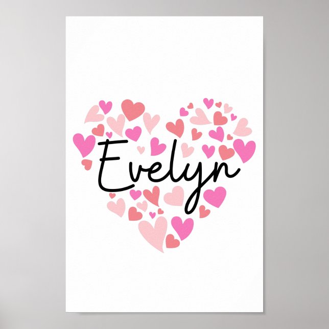 I Liebe Evelyn Poster (Vorne)